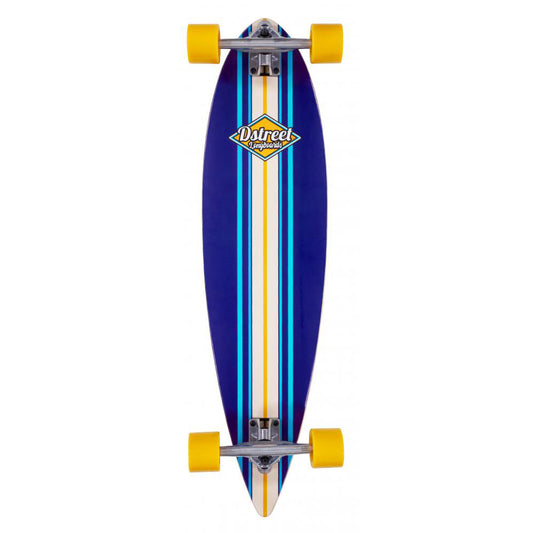 tavola skate longboard Dstreet pintail blue 35