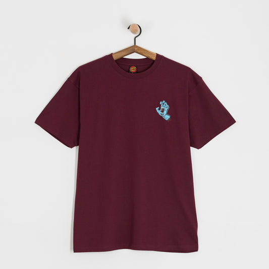 t-shirt Santacruz screaming hand dark cherry