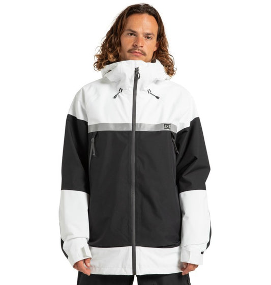 giacca snowboard DC intel Jacket black white 30k Tg M
