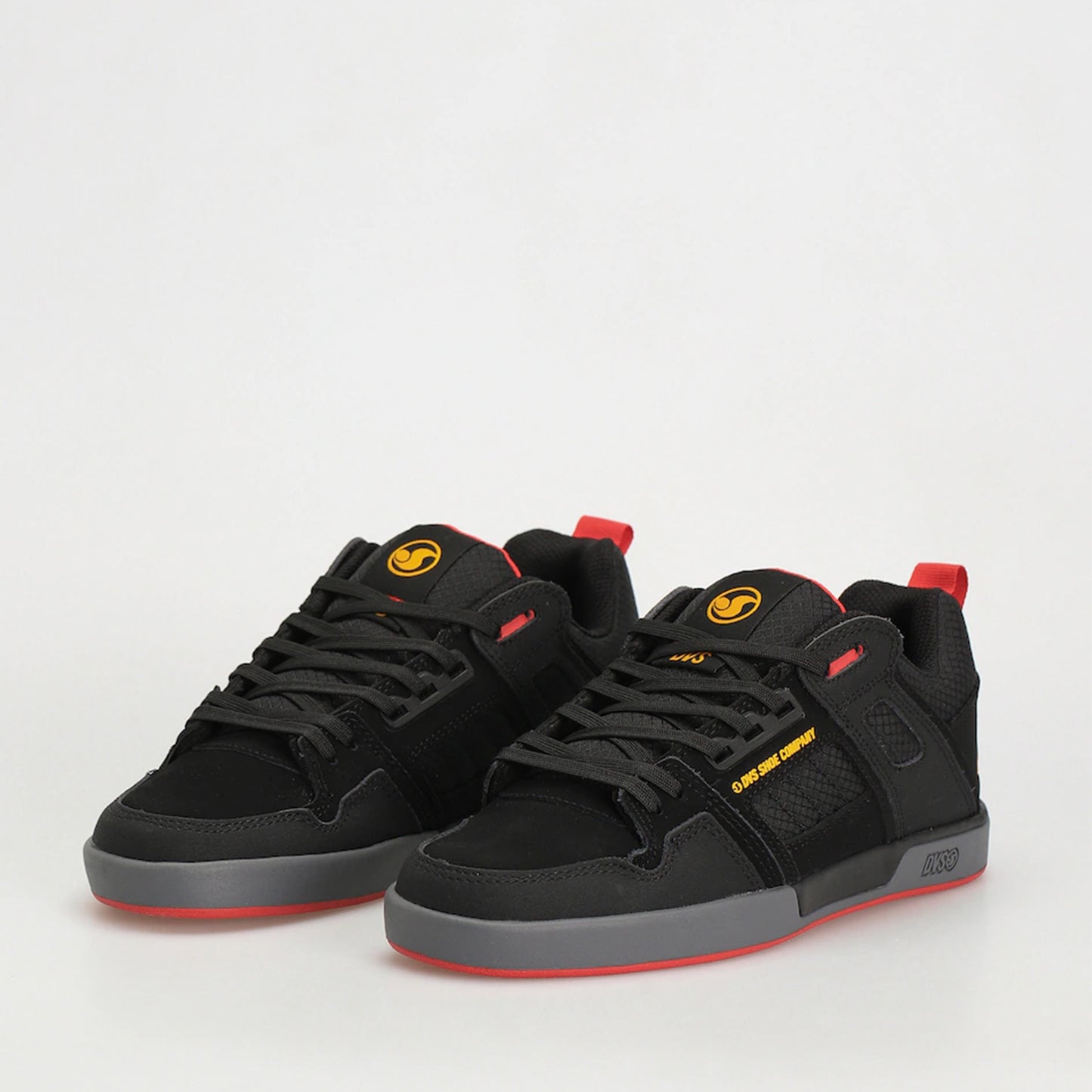 scarpe skate dvs comanche 2.0 black yellow red unbuckle