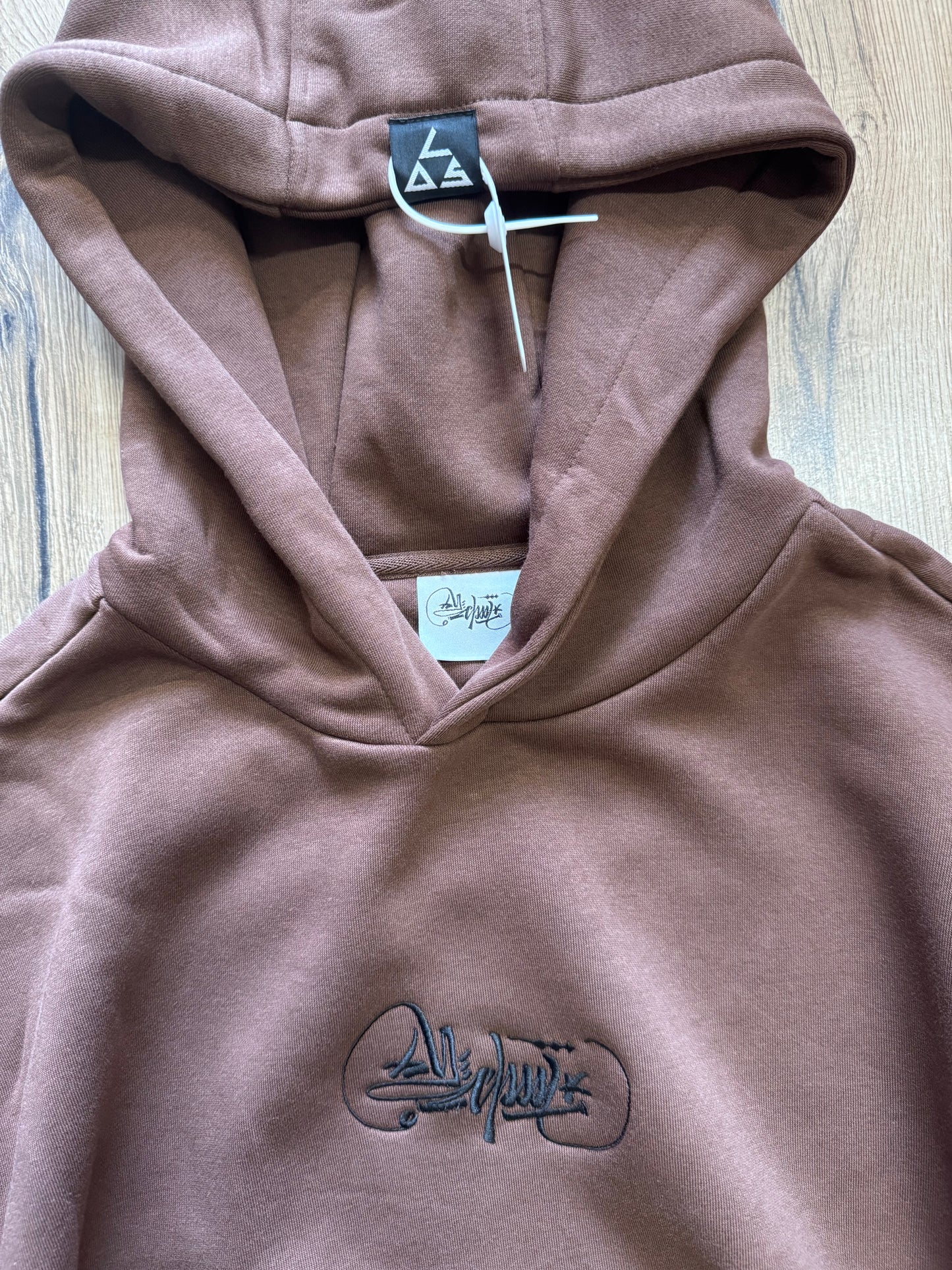 felpa cappuccio OldschoolPesaro® Thermal hoodie 2026 chocolate Tg XL