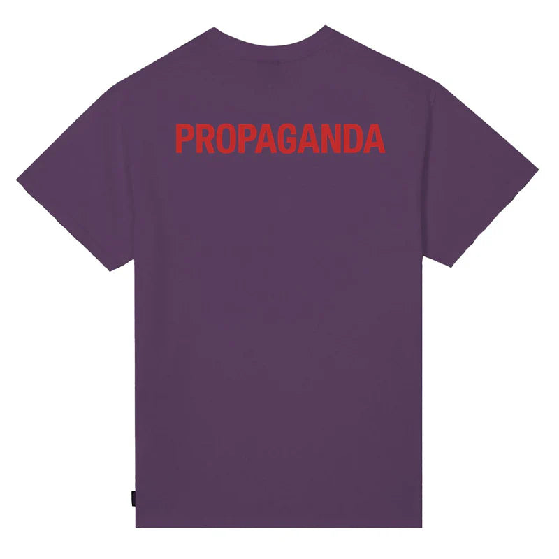 t-shirt Propaganda logo classic violet tg S L XL