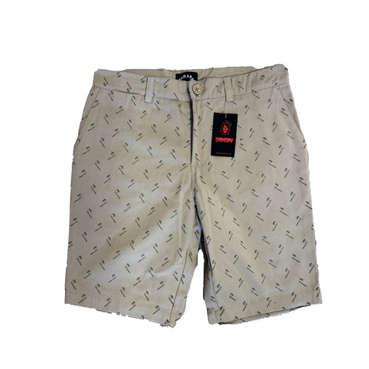 bermuda Doomsday battle light brown chino shorts tg 32