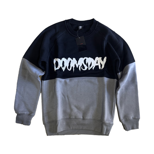felpa Doomsday classic logo bicolor crewneck XS