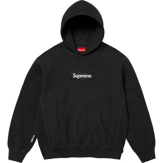 felpa cappuccio Supreme® Newyork box logo black 2025 tg M - L - XL