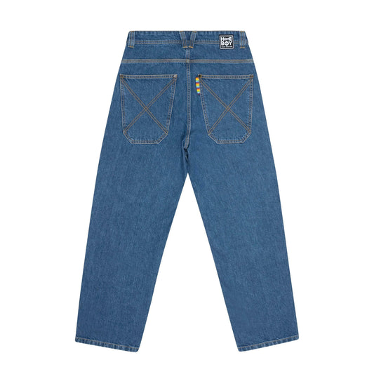 jeans baggy HOME BOY x-tra loose denim blue