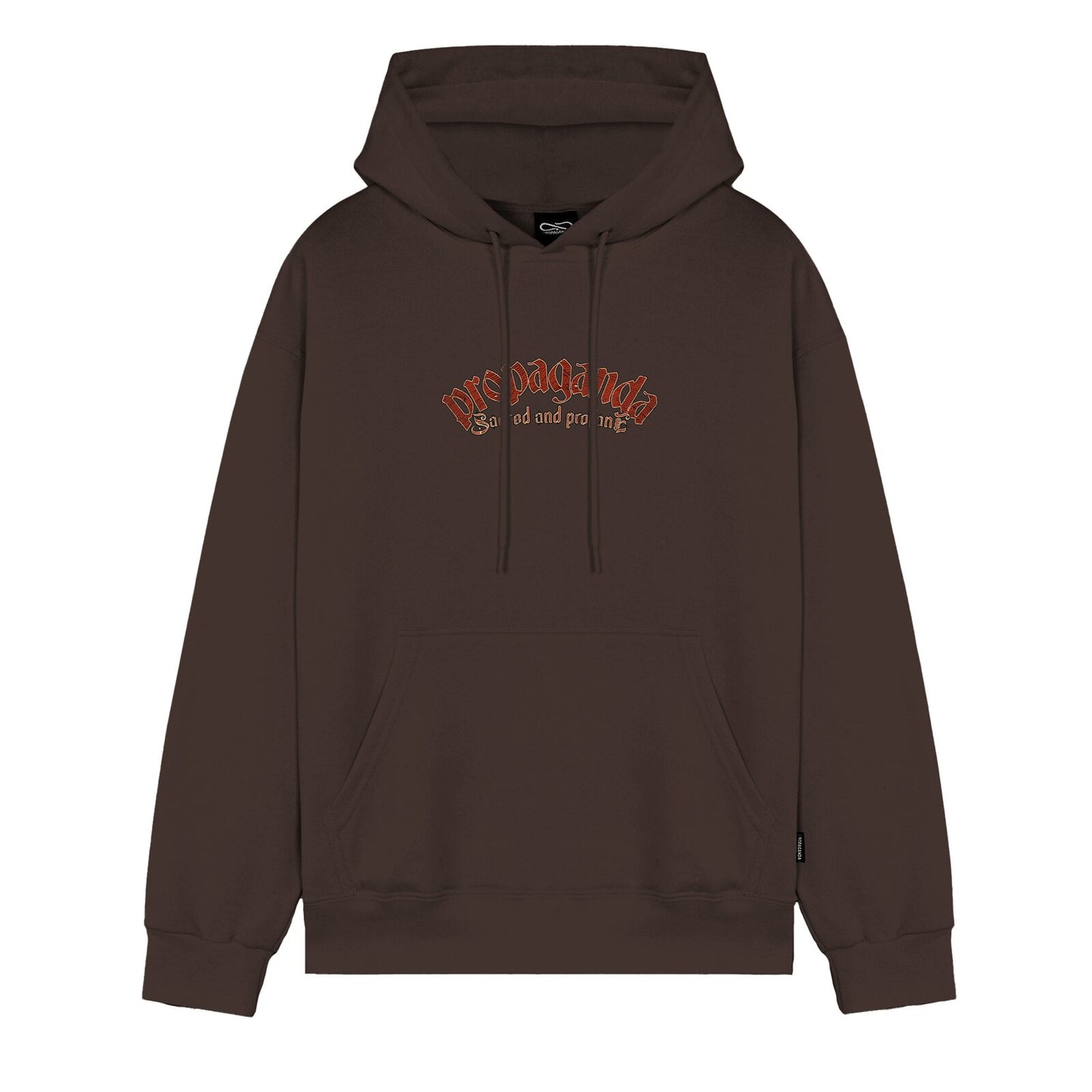 felpa cappuccio PROPAGANDA sorrow brown