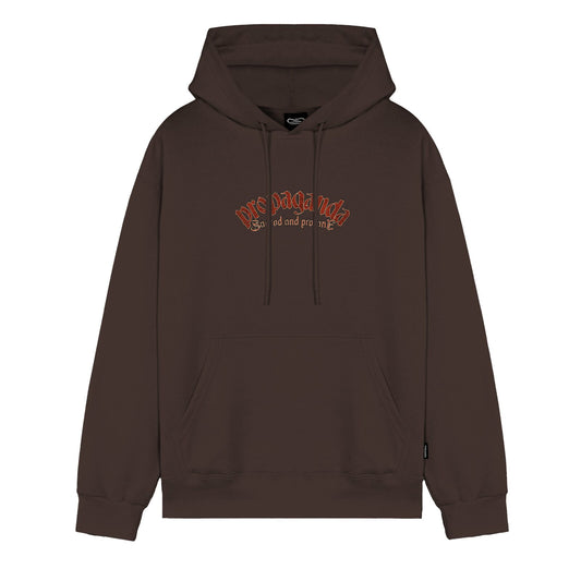 felpa cappuccio PROPAGANDA sorrow brown