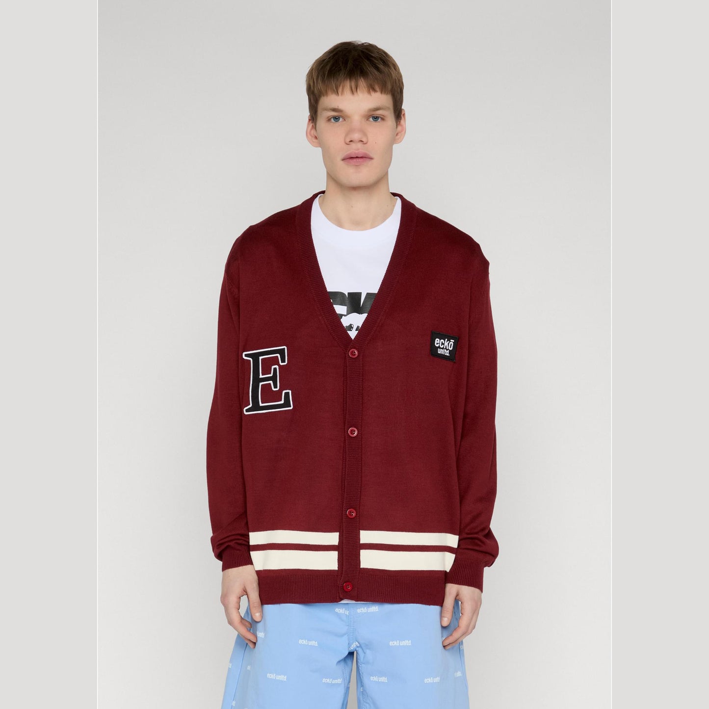 Cardigan Ecko college sweater red