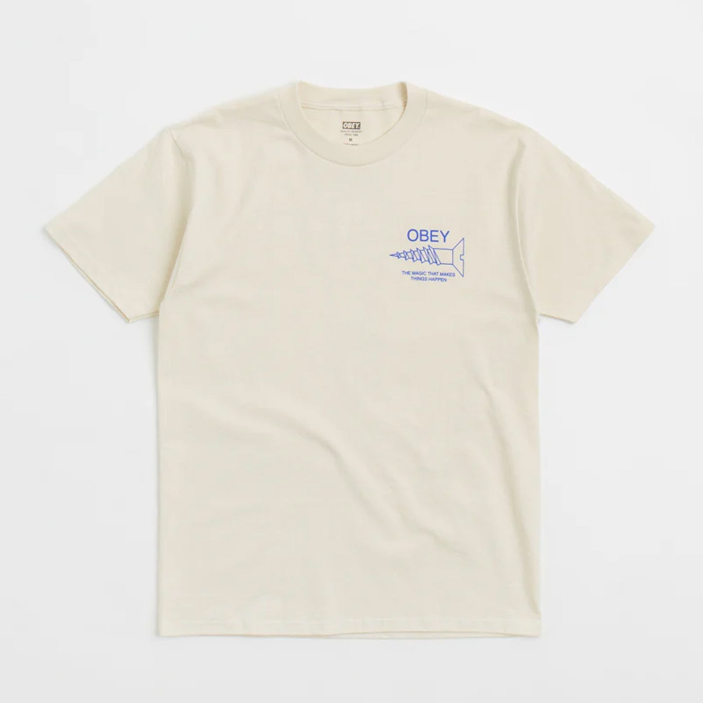 t-shirt Obey Magic tee cream
