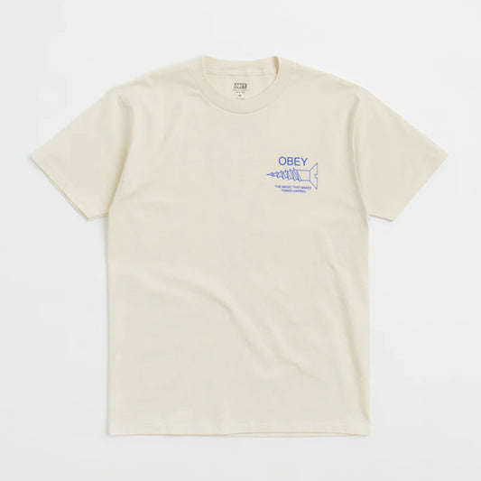 t-shirt Obey Magic tee cream