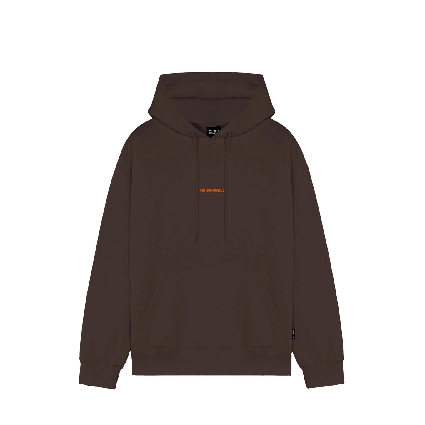 felpa cappuccio PROPAGANDA ribs brown