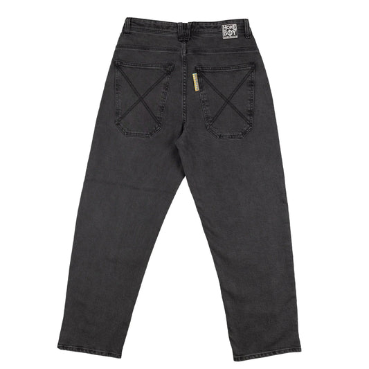 jeans baggy HOME BOY baggy denim washed grey