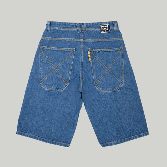 bermuda shorts Homeboy x-tra baggy jorts washed blue tg 29 - 31