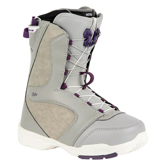 scarponi snowboard nitro flora tls woman grey purple 37.5 - 38