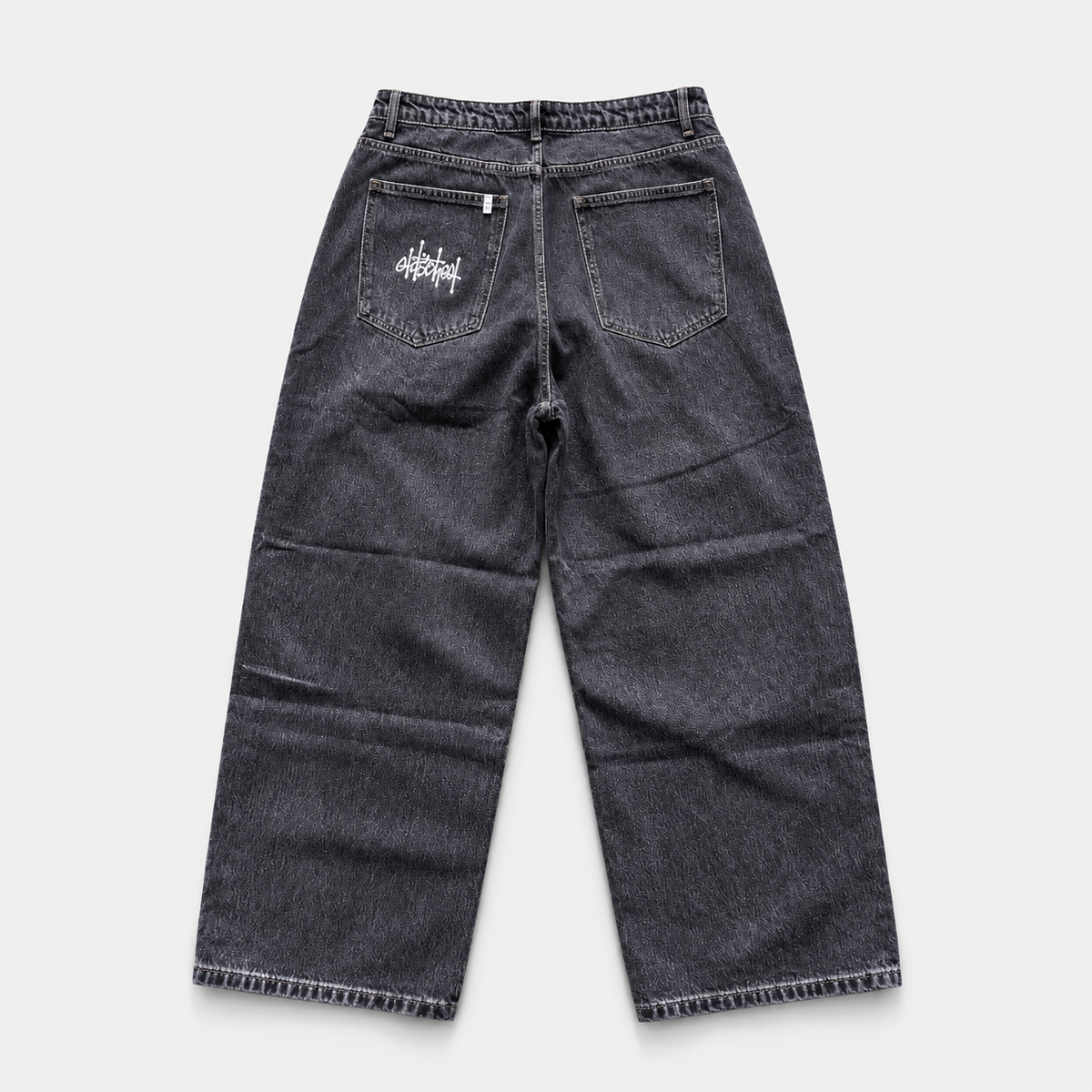 jeans extra baggy OldschoolPesaro® x RTHM new tag black