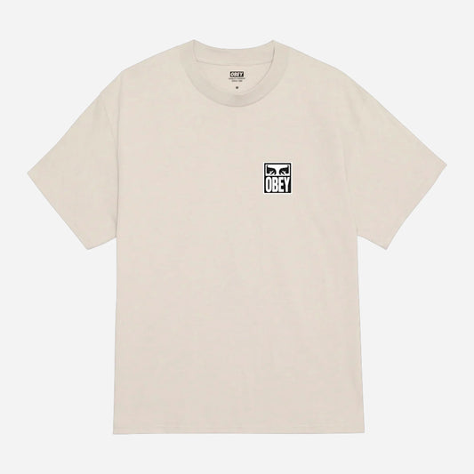 t-shirt Obey eyes icon 2 silver grey