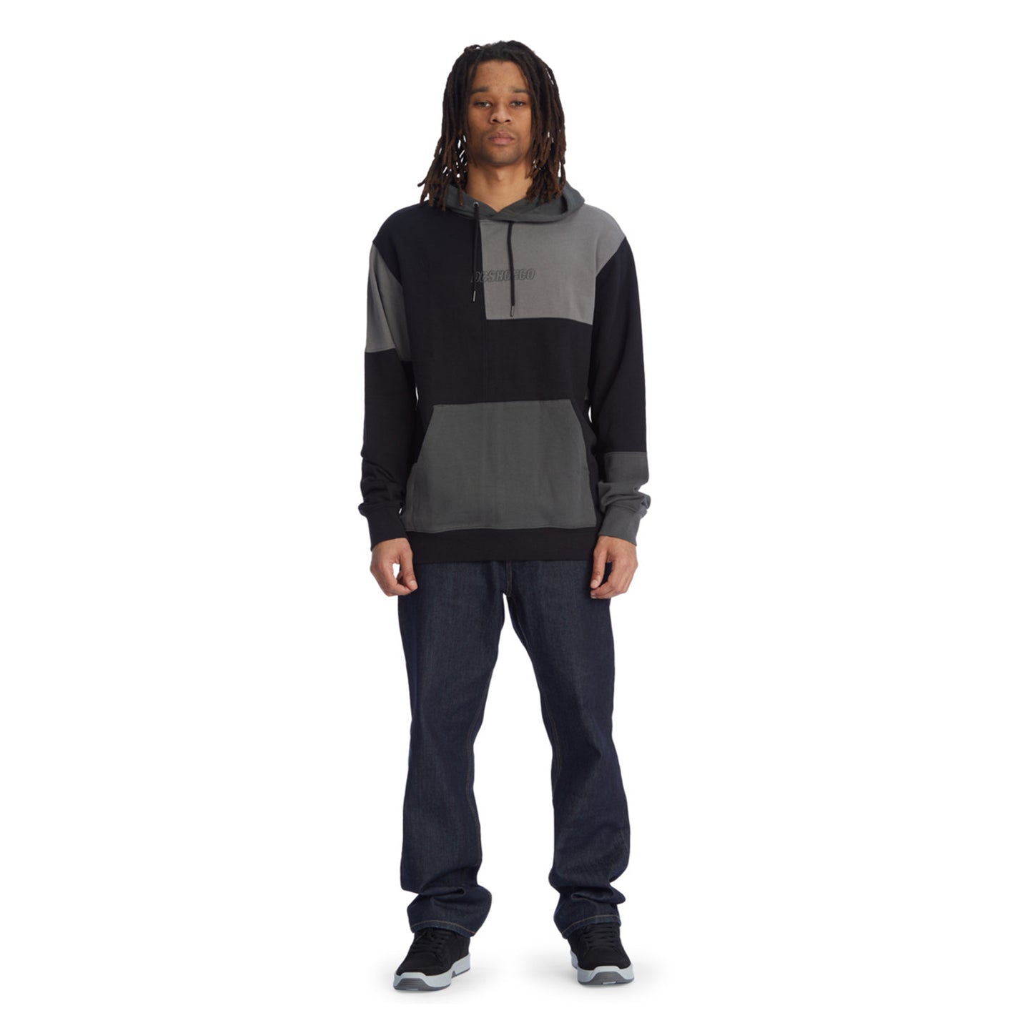 felpa cappuccio DC SHOES Rogers PH hoodie black grey