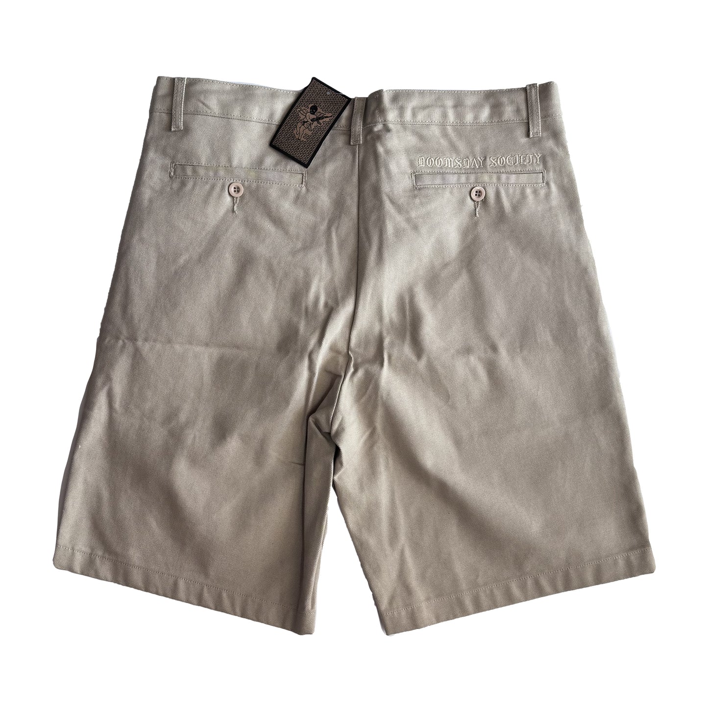 bermuda baggy Doomsday sarrabus canvas shorts beige tg 32