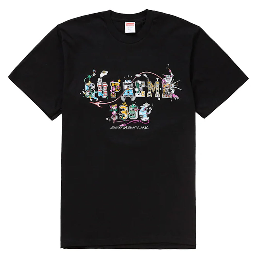 t-shirt Supreme® Newyork varsity tee black