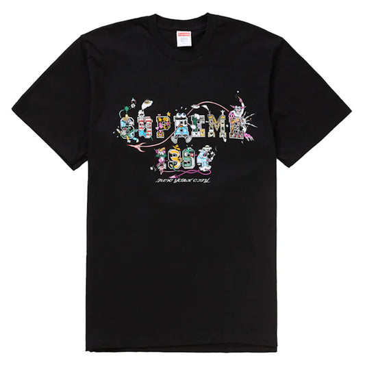 t-shirt Supreme® Newyork varsity tee black