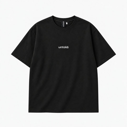 maglietta oversize Untold.® Ueno tee black fw26-003