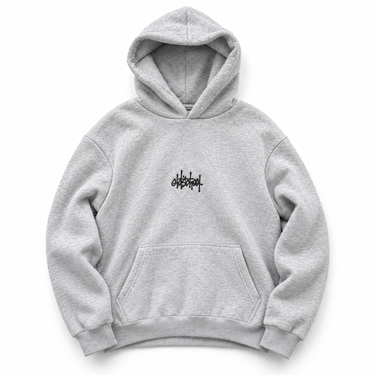 felpa cappuccio OldschoolPesaro® Thermal hoodie 2027 melange grey