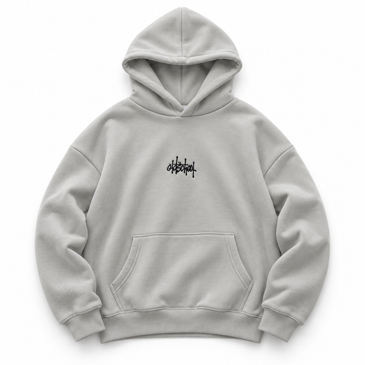 felpa cappuccio OldschoolPesaro® Thermal hoodie 2027 light concrete grey