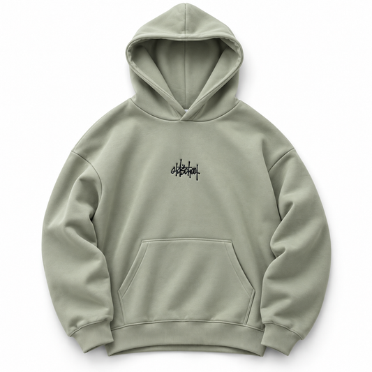 felpa cappuccio OldschoolPesaro® Thermal hoodie 2027 light salvia green