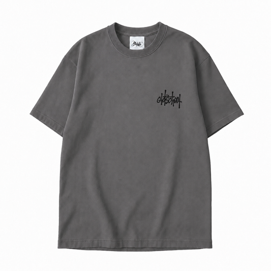 maglietta oversize OldschoolPesaro® new tag oversize tee concrete