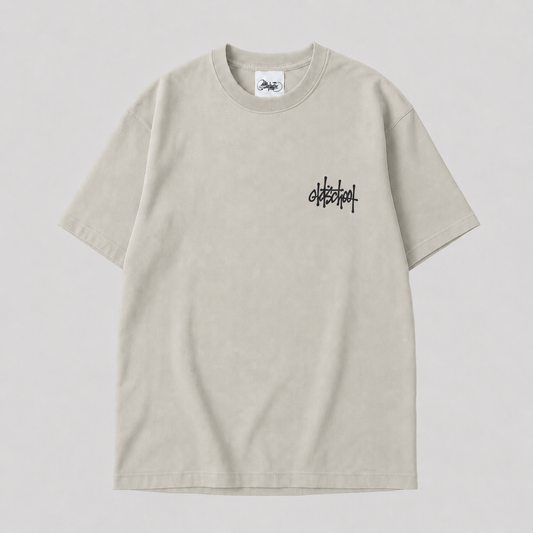 maglietta oversize OldschoolPesaro® new tag oversize tee light green
