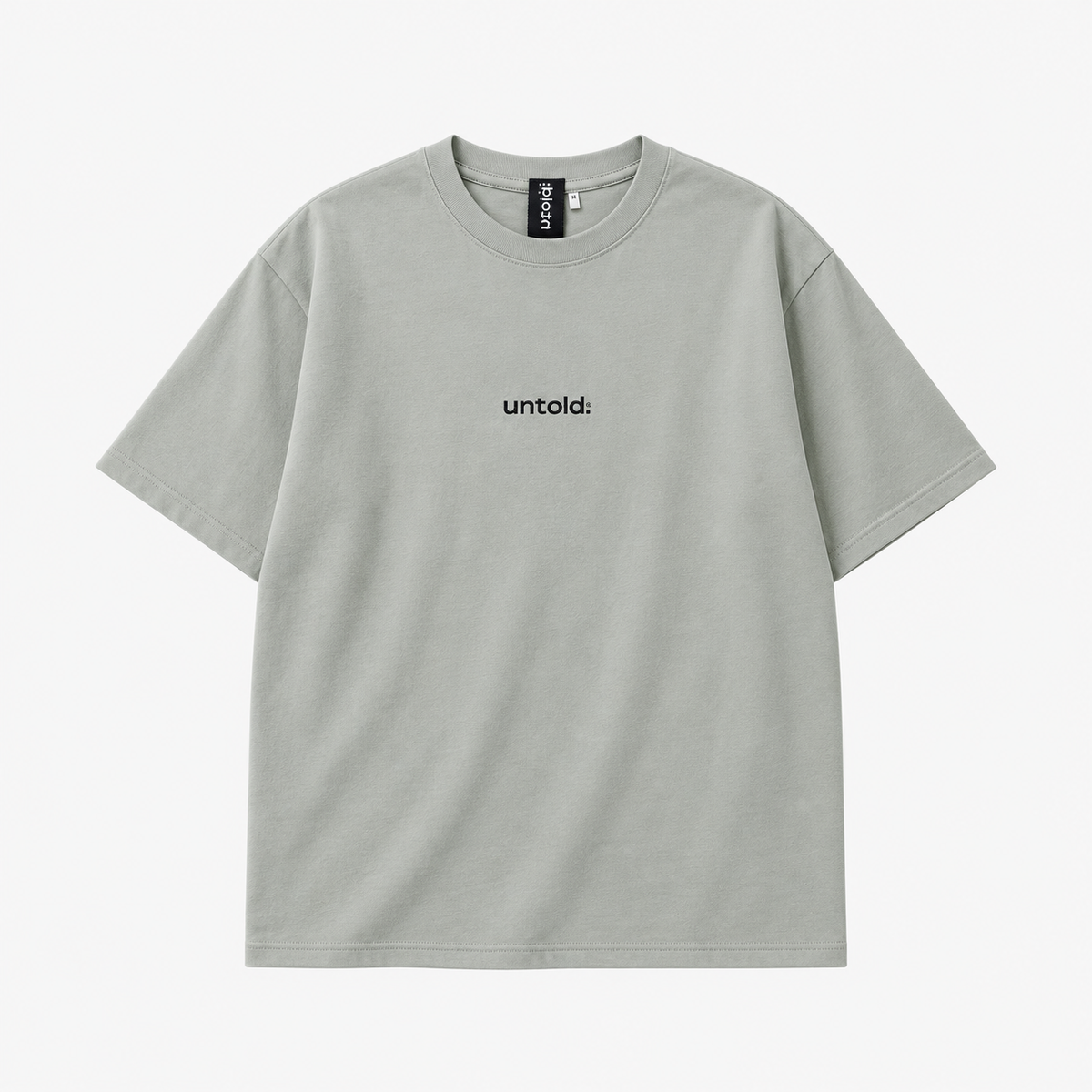 maglietta oversize Untold.® Ueno tee light grey fw26-002