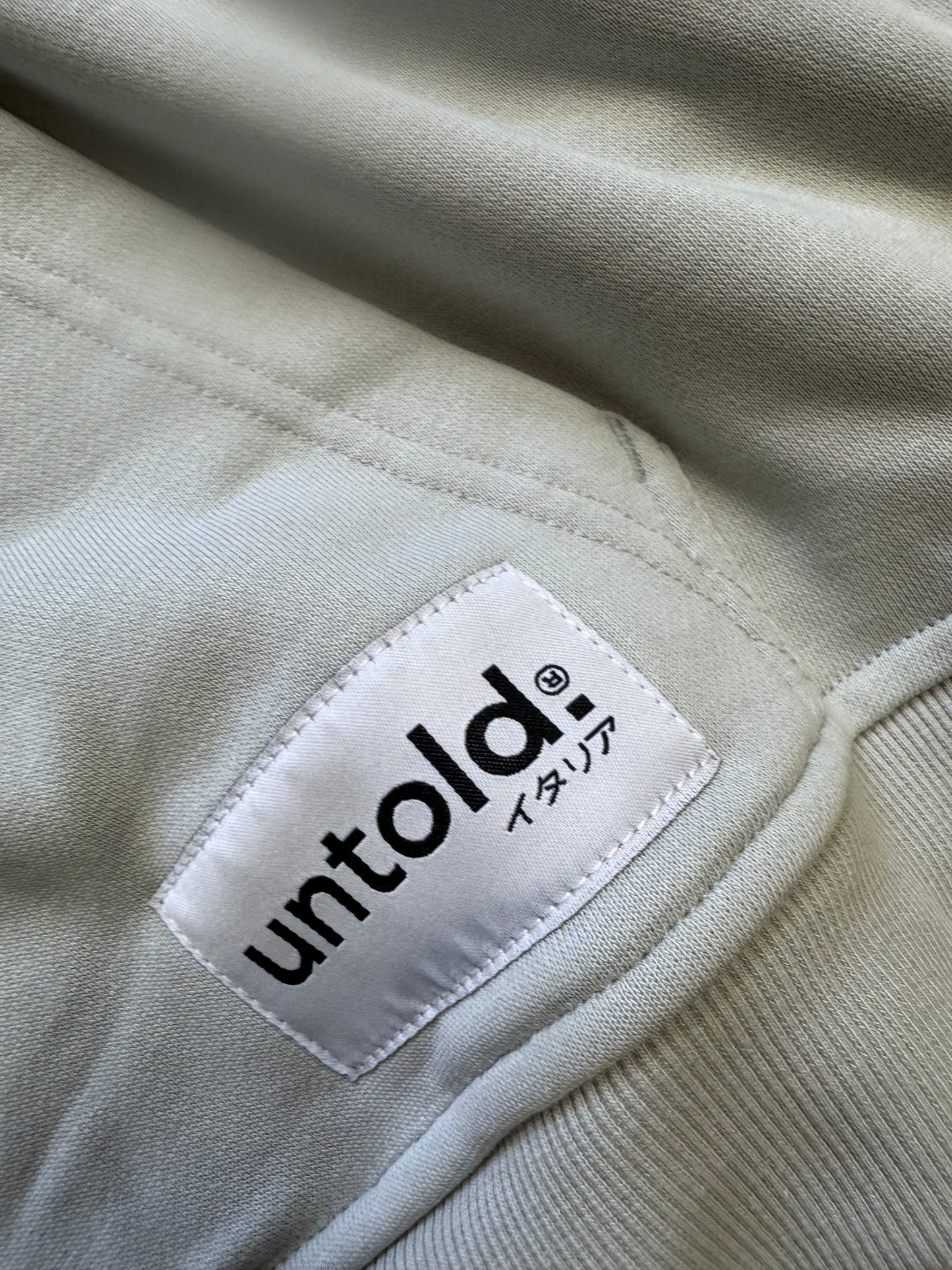 felpa Untold.® Koenji boxy fit light grey sp26-003
