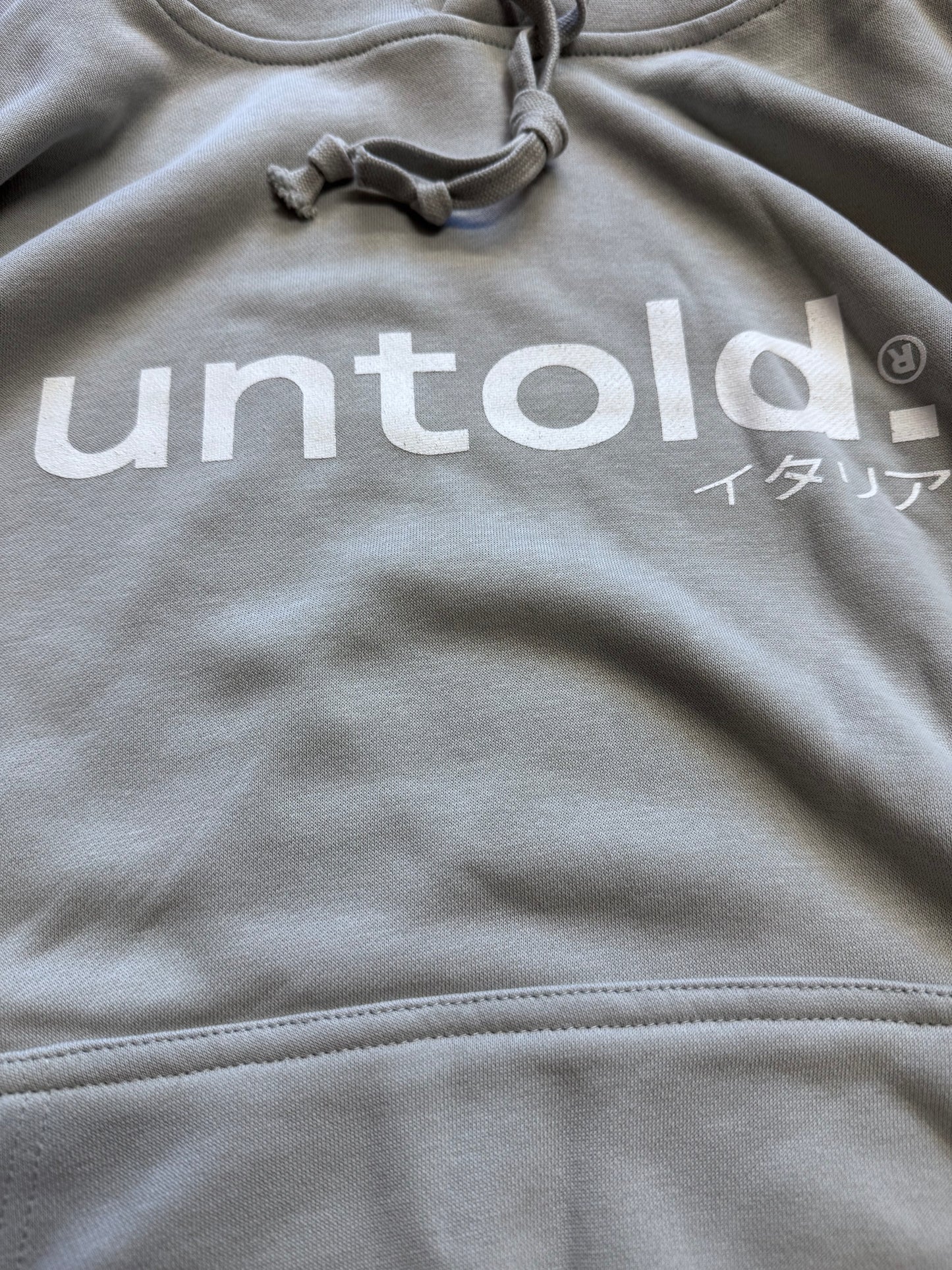 felpa Untold.® Koenji boxy fit light grey sp26-003