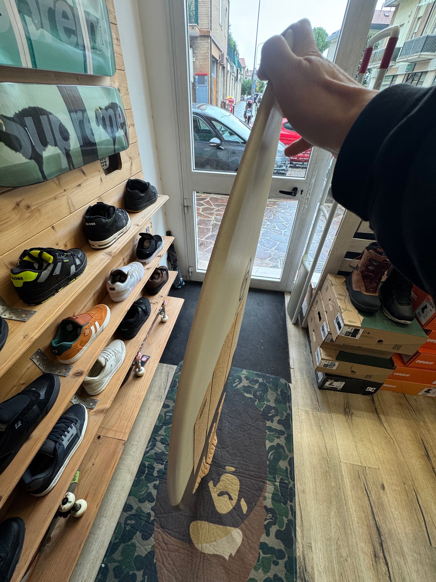 tavola skimboard onda Alterego surfboards 150cm compreso doppio pad
