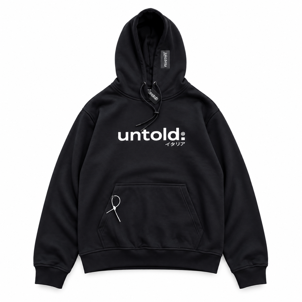 felpa Untold.® Asakusa black hoodie fw27-007