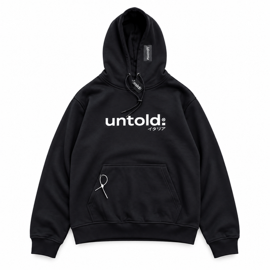 felpa Untold.® Asakusa black hoodie fw27-007