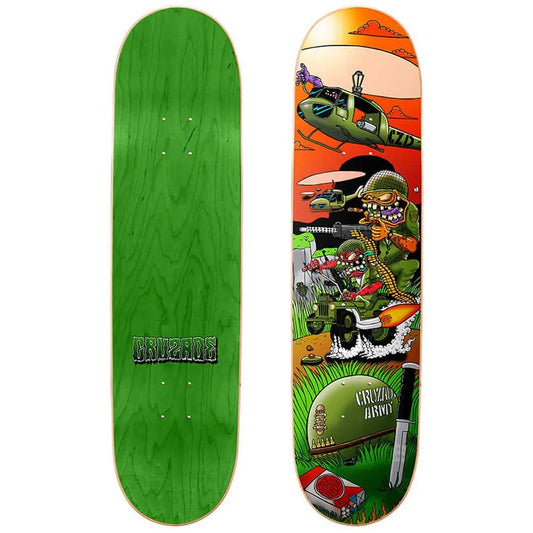 tavola Skate Cruzade army finks 8.5  deck compreso grip