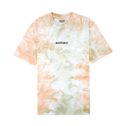 t-shirt Doomsday no more space tyedye tee orange S M L XL XXL