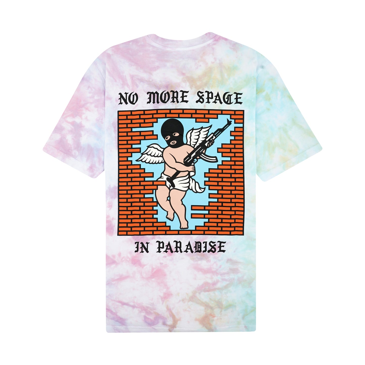 t-shirt Doomsday no more space tyedye tee pink S M L XL XXL