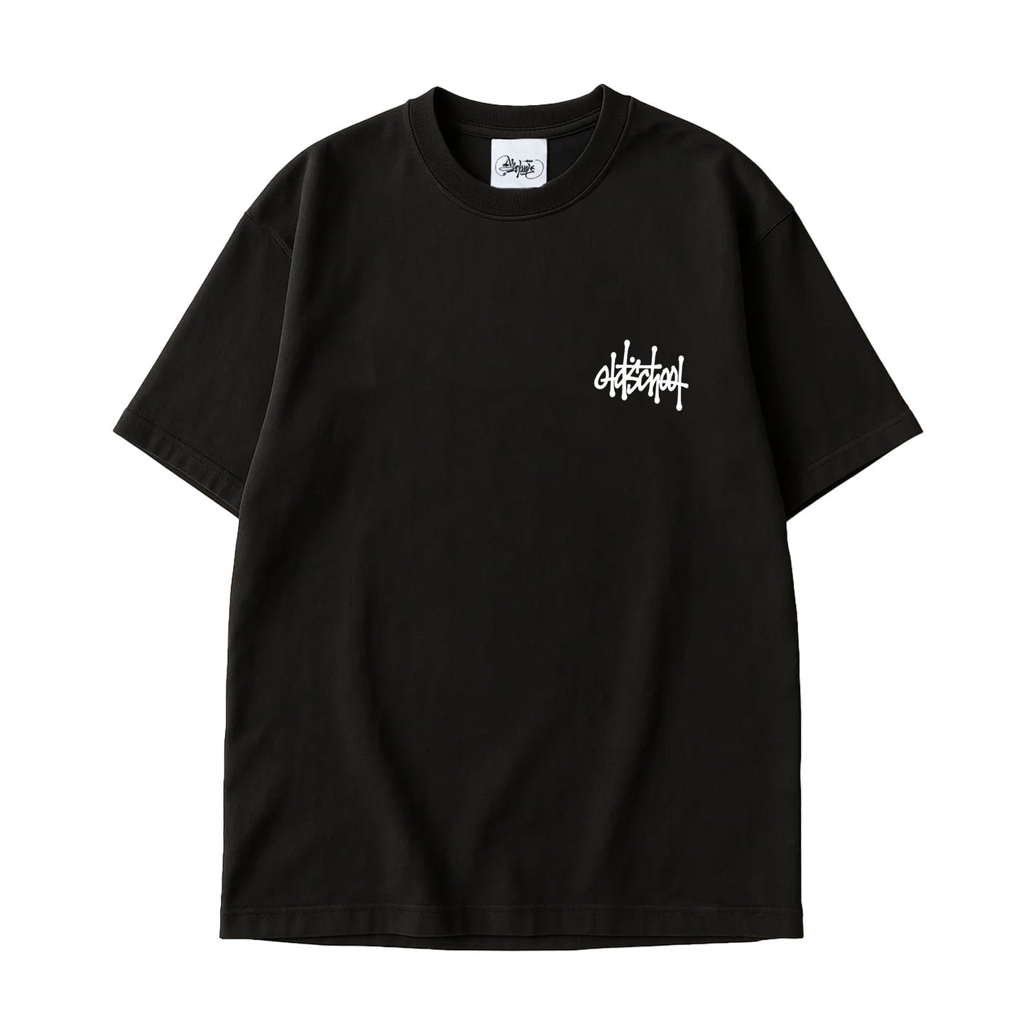 maglietta oversize OldschoolPesaro® new tag oversize tee black
