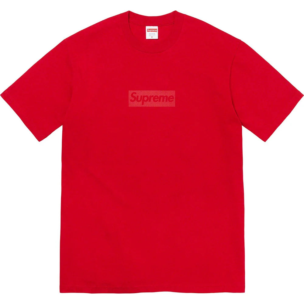 t-shirt Supreme® Newyork tonal box logo tee red