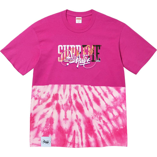 t-shirt OldschoolPesaro® elite collection x Supreme pink half tyedye