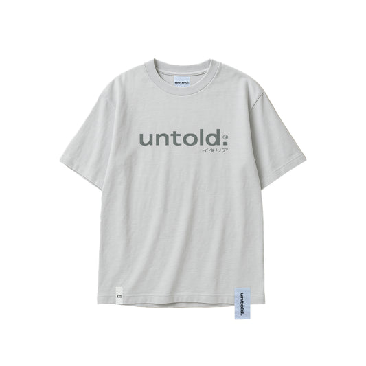 maglietta oversize Untold.® Nakano tee light grey unisex