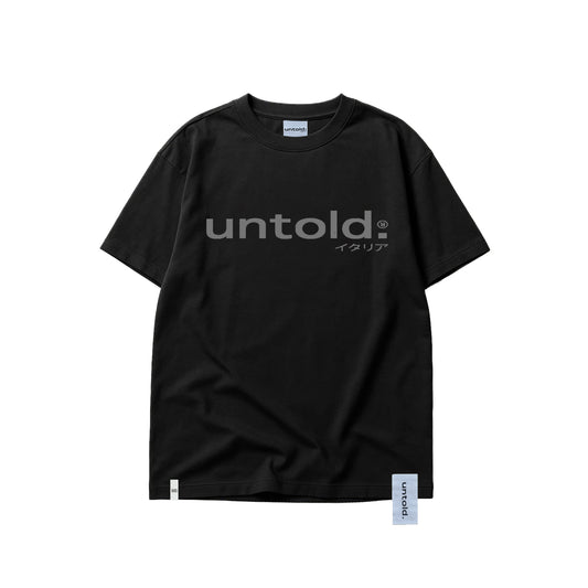 maglietta oversize Untold.® Ōta tee black unisex