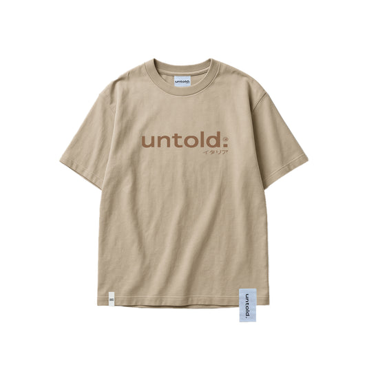 maglietta oversize Untold.® Toshima tee light brown unisex