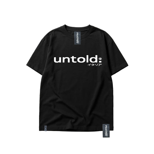 maglietta oversize Untold.® Bento reverse black teesp26-008