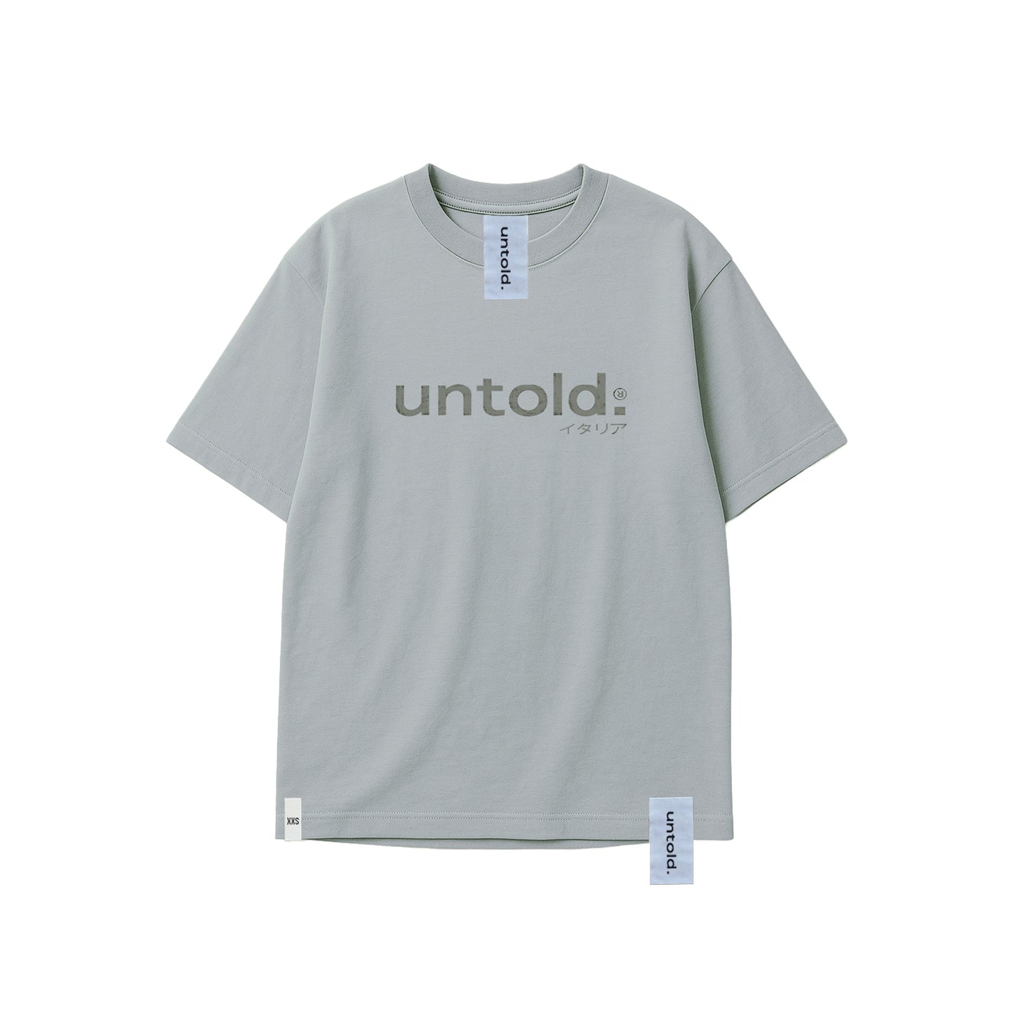 maglietta oversize Untold.® Bento tee light greysp26-007