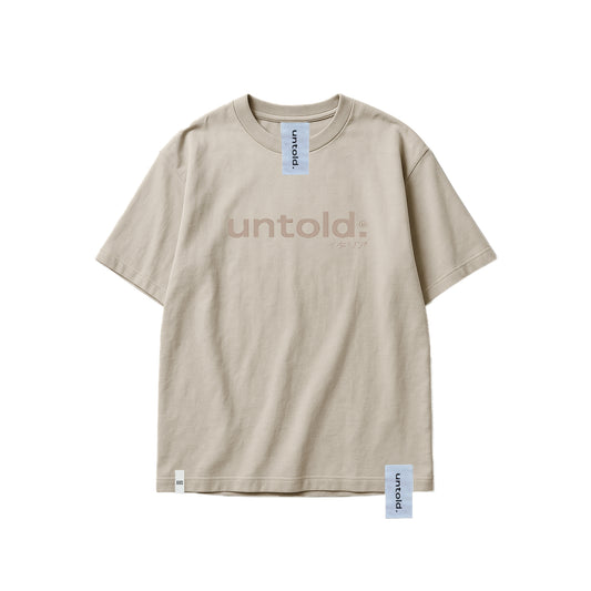 maglietta oversize Untold.® Bento tee light brownsp26-006