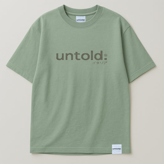 maglietta oversize Untold.® Nishi tee green unisex